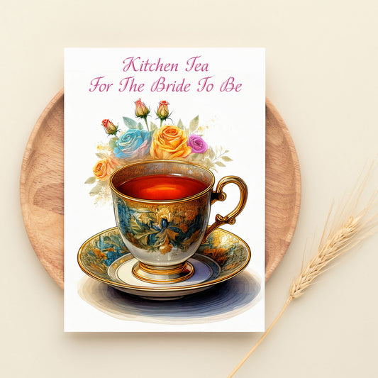 Bride Kitchen Tea Greeting Card